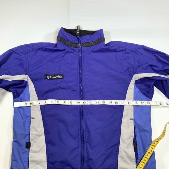 Columbia Women's Vintage Windbreaker Jacket. Size M. Blue - Picture 14 of 15